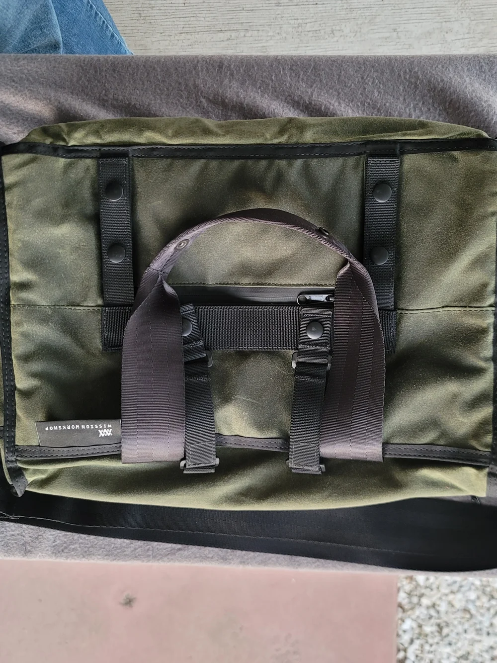 Mission Workshop Waxed Canvas 14L Arkiv Laptop Brief Waterproof Rugged Bag USA
